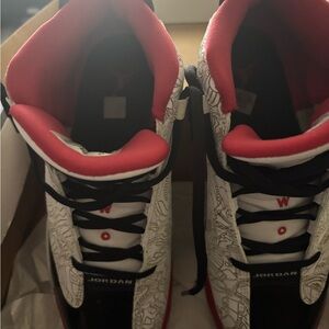 Jordan Dub Zero Sneakers with Red and Black Highlights